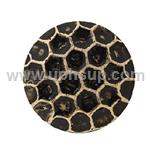 DN69104K Decorative Nails - Honey Comb Bronze Lacquer Rolled, 7/16" diameter, 1/2" shank, 1,000 pcs. (PER BOX)