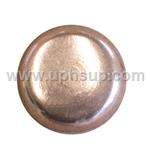 These copper plated flat finish quality steel nails have a 1/2-inch long shank and a head diameter of 1/2-inch.