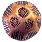DN70034K Decorative Nails - Oxford Old Copper Lacquer Rolled, 7/16" diameter, 1/2" shank, 1,000 pcs. (PER BOX)