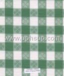 FBTB500-10 Fleece-Backed Vinyl Tablecloth, Spruce/White Tavern Check, 54" (PER YARD)
