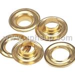 GRO2R Grommets Brass and Washer, #2  3/8", 144 pcs. (PER BOX)