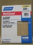 SDP220A Sandpaper - Aluminum Oxide 9" x 11", very fine 220 grit (EACH)