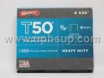 STT506 Staples - #506 Arrow Galvanized Heavy Duty, 3/8" for T-50 gun, 1,250 pcs. (PER BOX)