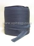 ZIP5NBLR Zippers - #5 Nylon, Black Nylon Spiral, 200 yds. (PER ROLL)