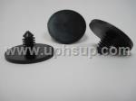 ATF10676 AUTO TRIM FASTENERS #10676 - 25 pcs., 26.6mm head diameter, black nylon headliner retainer