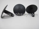 ATF5632 AUTO TRIM FASTENERS #5632 - 50 pcs., 1/4" hole size, 25mm head diameter, black nylon.