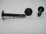 ATF10064 AUTO TRIM FASTENERS #10064 - 25 pcs., 1/4" hole size/8mm head diameter, black nylon mud flap retainer