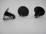 ATF10469 AUTO TRIM FASTENERS #10469 -  25 pcs.,  23/64" hole size, 24mm head diameter, black nylon shield