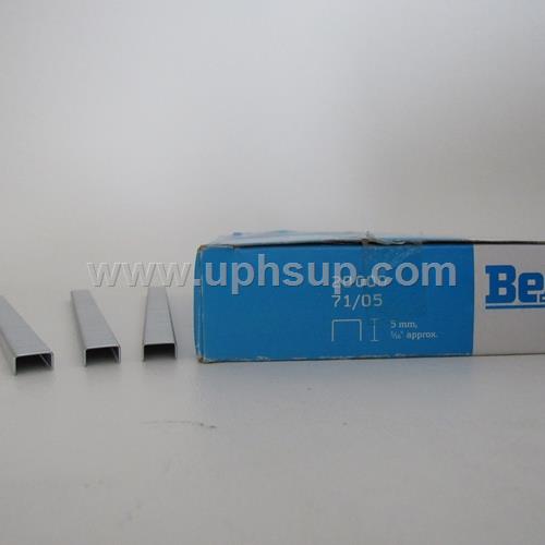 STBE7105D Staples - Galvanized BeA #7105 - 3/16", 20,000 pcs. (PER BOX)