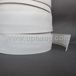 ACB309 Auto Carpet Binding,  #309 White,  1.25" wide, one edge turned, (PER 10 YARD FREIGHT FREE)