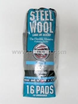 SWL0 Steel Wool Pads - #0, 16 pads (PER PACK)