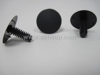 ATF2034 AUTO TRIM FASTENERS #2034 - 25 pcs. 3/16' hole size, 20mm head diameter, black nylon shield retainers