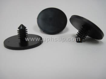 ATF10676 AUTO TRIM FASTENERS #10676 - 25 pcs., 26.6mm head diameter, black nylon headliner retainer