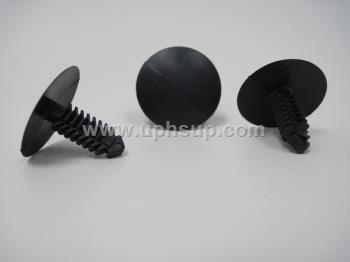 ATF1149 AUTO TRIM FASTENERS #1149 - 25 pcs., 17/64 hole size, 1" head diameter, black nylon shield retainers