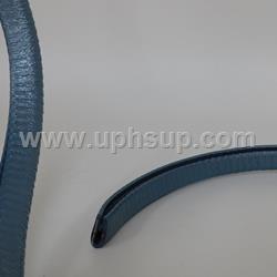 SWDSO-152 Snap On Windlace - Double-Lip Trim, Light Metallic Blue, 1/8" flange (PER YARD)