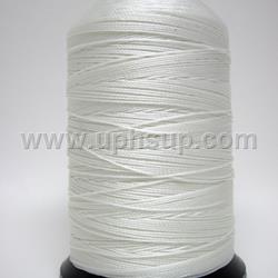 THC721Q Contrast Thread-T-270 BONDED NYLON Thread, #721Q White, 8 oz. spool