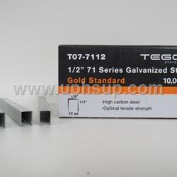 STTE7112 Staples - Galvanized, TEGO #T07-7112, 1/2", 10,000 pcs. (PER BOX)
