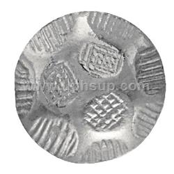 DN6901-NP1/2-100 Decorative Nails - Oxford Nickel Plated, 7/16" diameter, 1/2" shank,     100 pcs. (PER BAG)